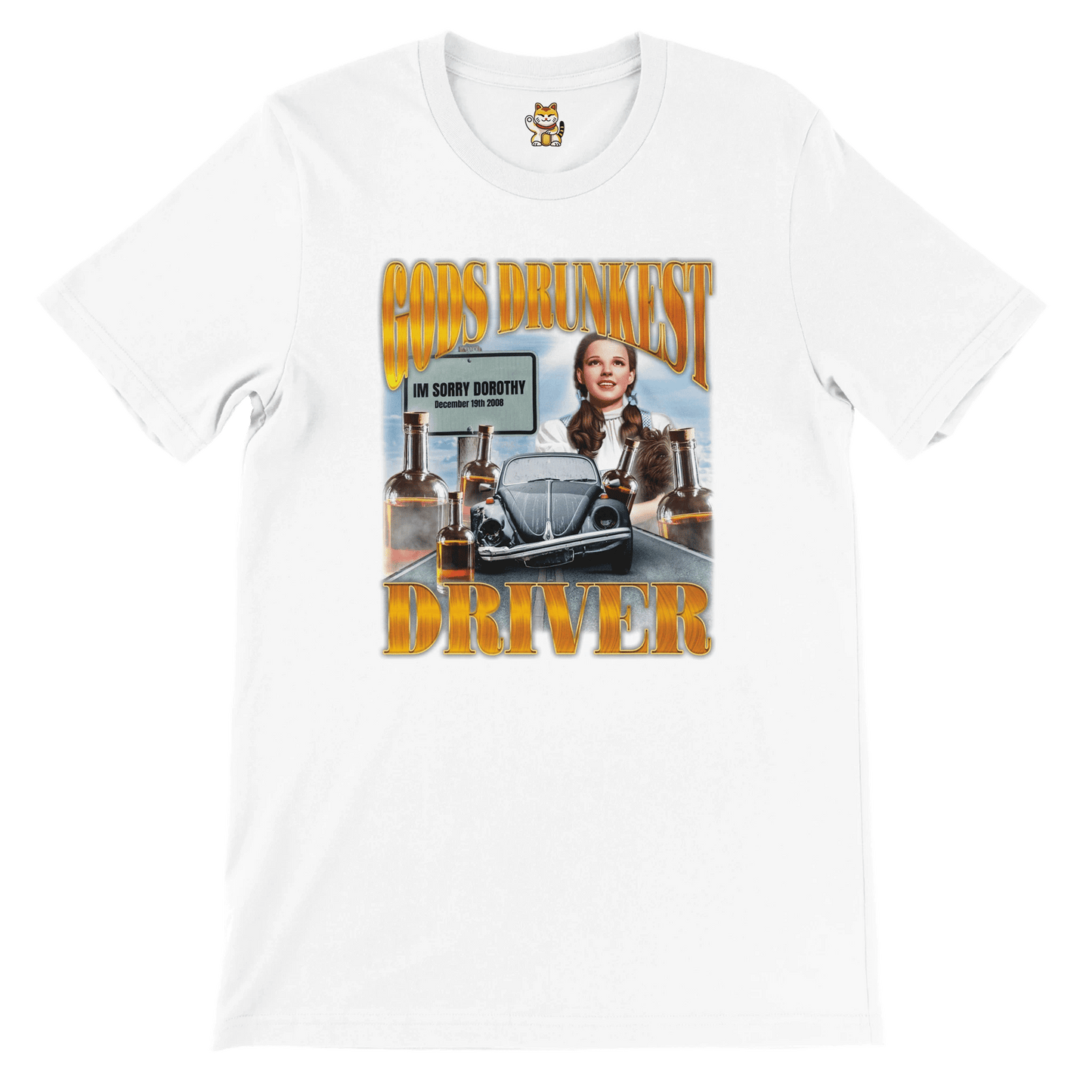 'God’s Drunkest Driver' Unisex Crewneck T-shirt Meme T-Shirt | StalBea